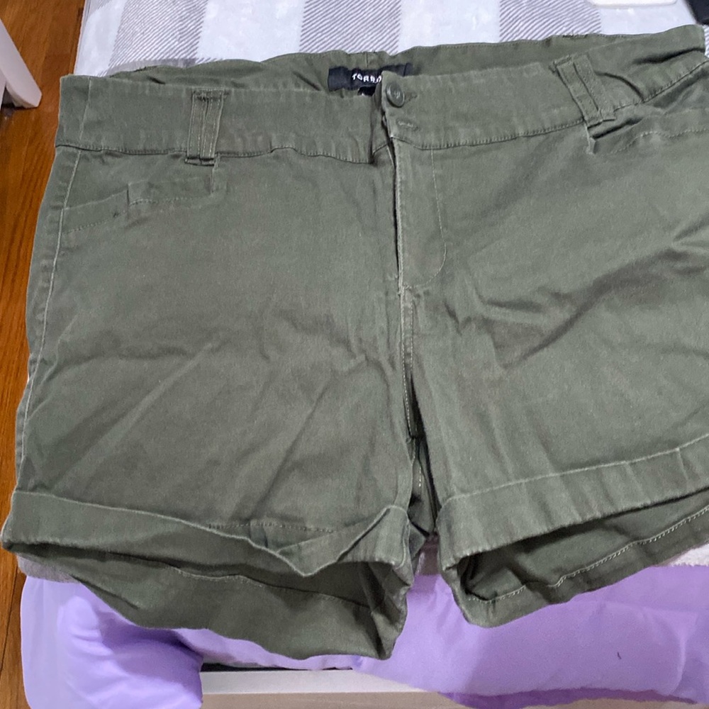 Torrid Green shorts